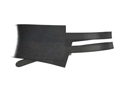 2 Lines Leather Belt 3D model