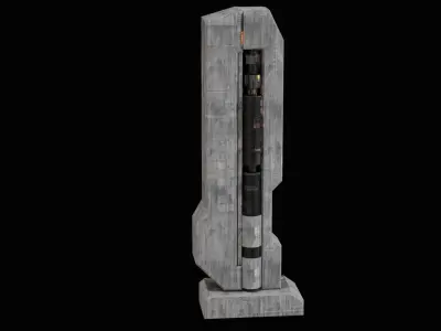 scifi buildings 1 Free 3D model
