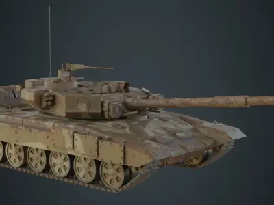 Tank 1C Low-poly 3D model