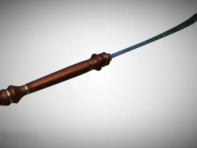 Thai Sword Low-poly 3D model