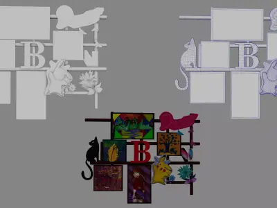 Wall Accessories Free low-poly 3D model