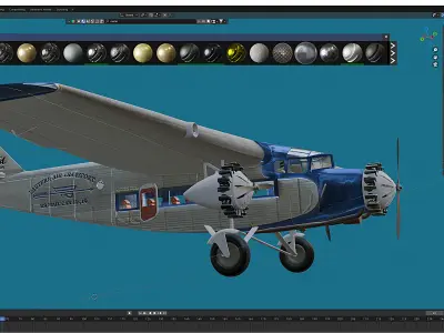 Ford trimotor Free 3D model
