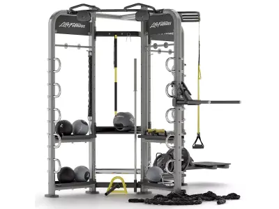 Sports trainer Life Fitness Synrgy 360 3D model