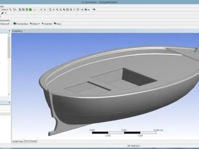 Fishing boat 3D model 11