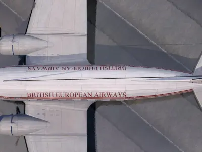 Douglas DC-3 Airliner 3D model