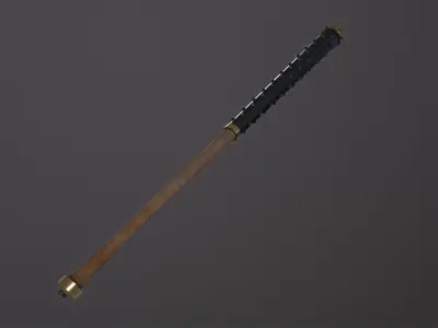 Kanabo samurai PBR  Low-poly 3D model