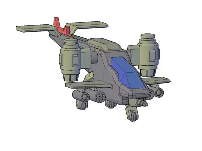 SPACE HELICOPTER - COBRA SP 2 3D print model