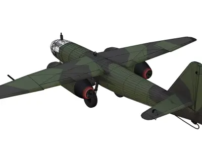 Bomber Arado Ar 234 Blitz Low-poly 3D model