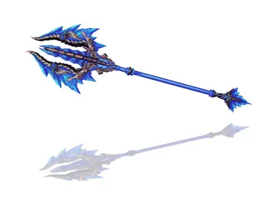 Glorious Spear Low-poly 3D model