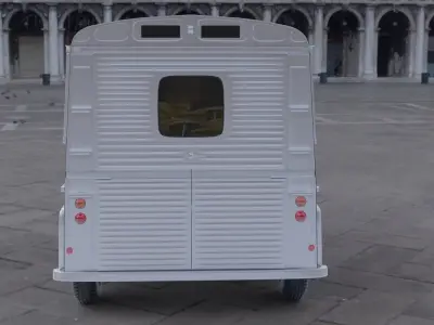 Citroen H silver van 3D model