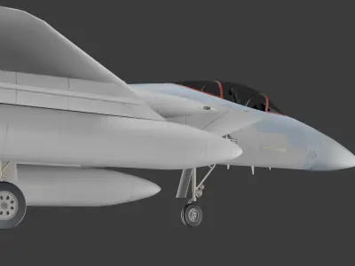 Modern Fighter jet  F-15 VERSION 2 3D model