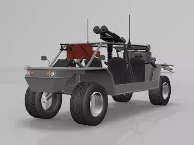 Spider LSV Low-poly 3D model