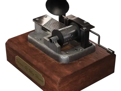 Music Box Low-poly 3D model purchase