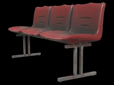 waiting chair 02 3D model