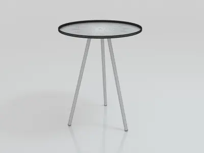 Design Side Table Vintage Antique 3D model