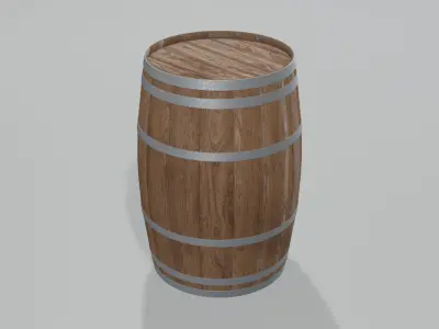 Medium Toasted Bourbon Barrel 3D model