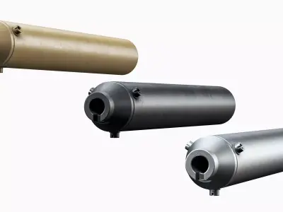 Silencer AR 15 HEL E4A Low-poly 3D model