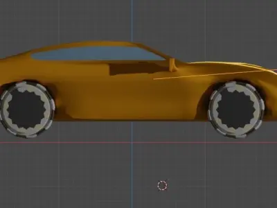 Sport car Free 3D model by Rasso1