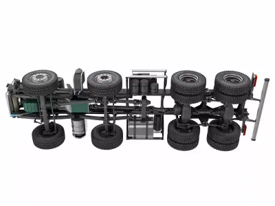 Truck Chassis 8X4 3D model
