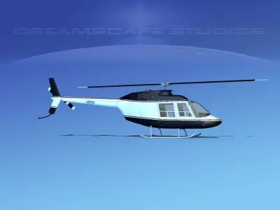 Bell 206 JetRanger V19 3D model