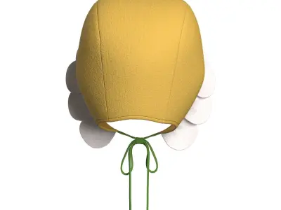 Kids Flower Beanie 3D model