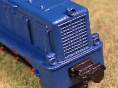 Diesel locomotive LKM V10C 1-87 H0f600mm resin 3D print model