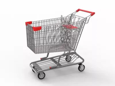 Shopping Cart 3D model purchase