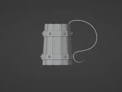 Medieval Mug Game Ready Low-poly 3D model