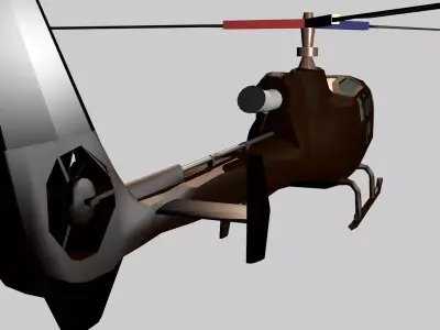 Helicopter Aerospatiale SA 341342 Gazelle 3D model