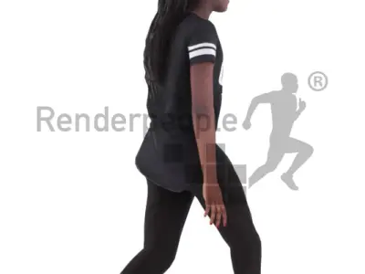 Amber Animated 007 Walking