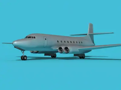 AVRO Canada C-102 Jetliner V00 3D model