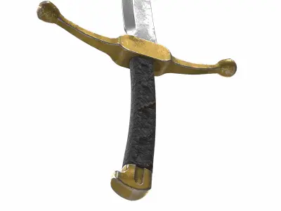 sword sabre 01  3D model