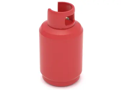 Gas Cylinder 01 Low-poly 3D model