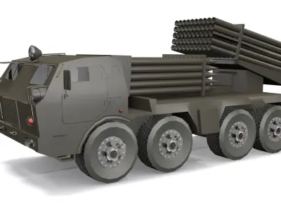 RM70 vehicle  Low-poly 3D model