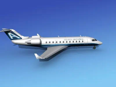 Canadair CRJ200 Atlanta Air Express 3D model