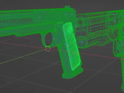 1911 Fire-Arm prop model Free low-poly 3D model