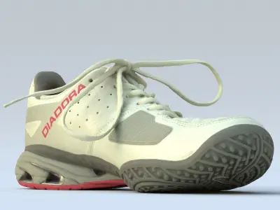 Sneaker High Poly sole of running shoe Free 3D model