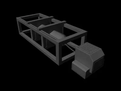 Sci-Fi Asset Low-poly 3D model shop