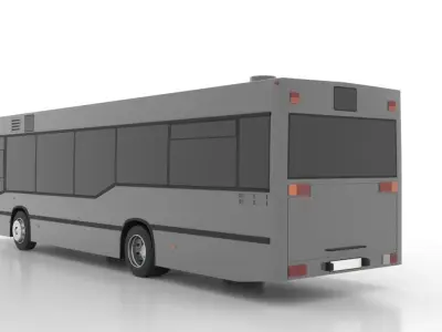 Mercedes-Benz O405N2K Low Low-poly 3D model