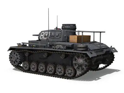 PzBefWg III - Ausf F - 7 PzDiv 3D model