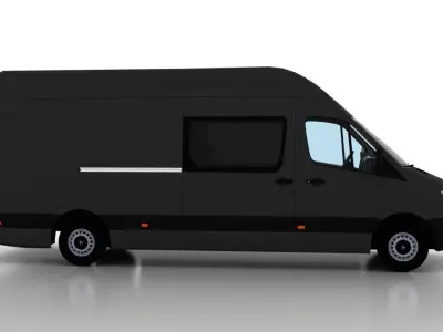 Mercedes Benz Sprinter L3H3 2009 Crew Van EU 3D model