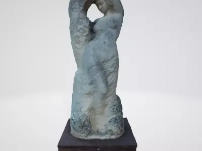 monument5 statue of woman 3D model