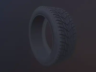 Tire Model and 4K Texture no Symmetry protector 3D model