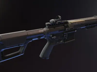 AR57 Rifle Low-poly 3D model