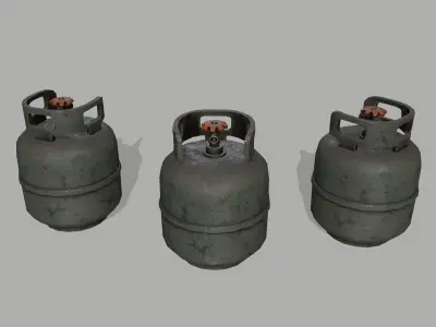 Propane Tank Low-poly 3D model get