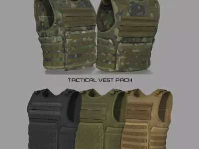 TACTICAL VEST 3D model purchase