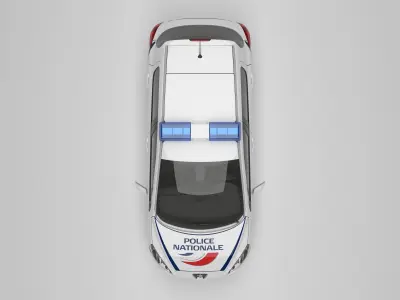 Police car 3D model from CGTrader