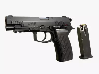 BERSA TPR9 Gun 9mm pistol Low-poly 3D model