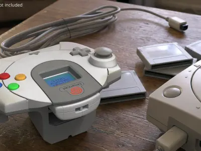 Sega Dreamcast Game Controller with Cable 3D model