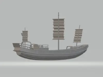 Chinese Ancient Ship 3D model